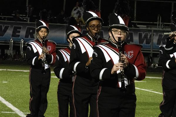 North County High School Marching Band Performing